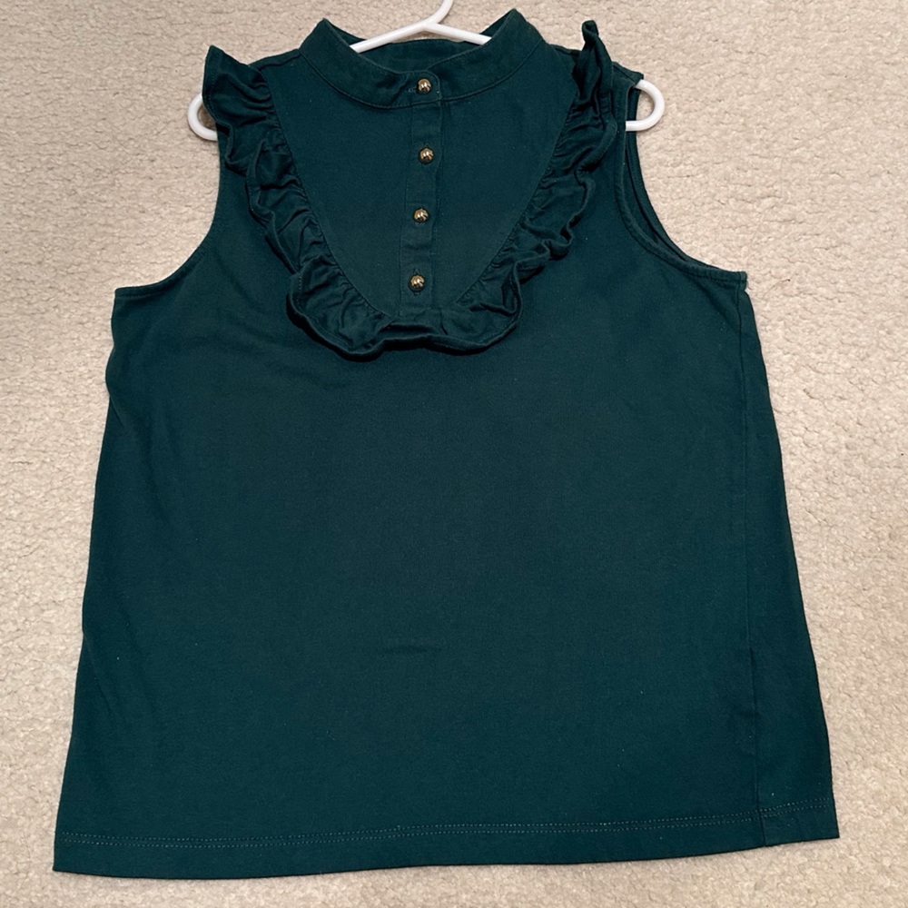 Janie and Jack, green sleeveless tank top